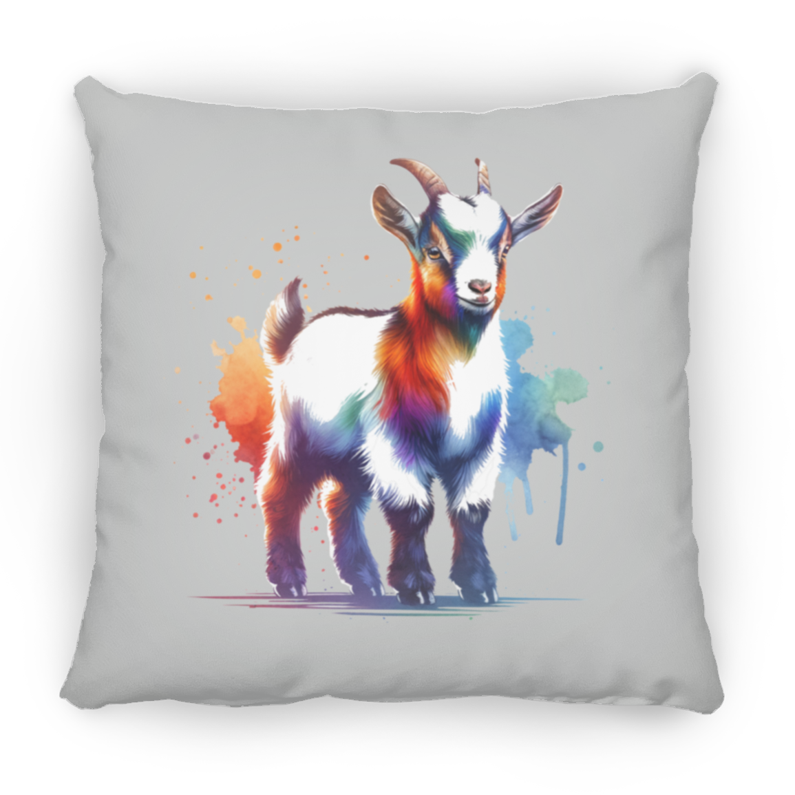 Standing Goat Watercolor - Pillows