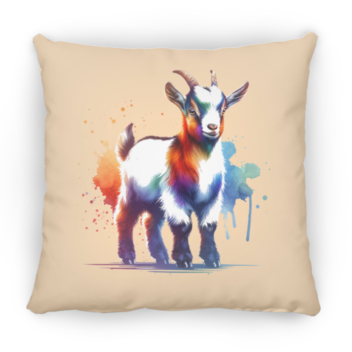 Standing Goat Watercolor - Pillows