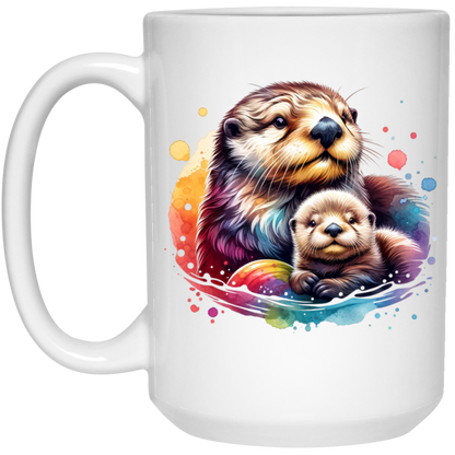 Sea Otter with Baby Mugs