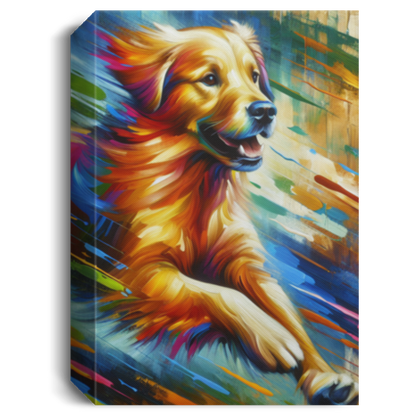 Golden Retriever Greeting - Canvas Art Prints