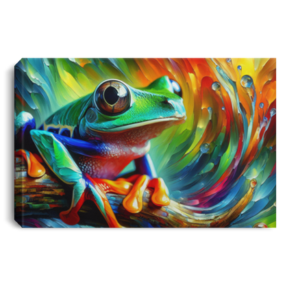 Treefrog Swirl - Canvas Art Prints