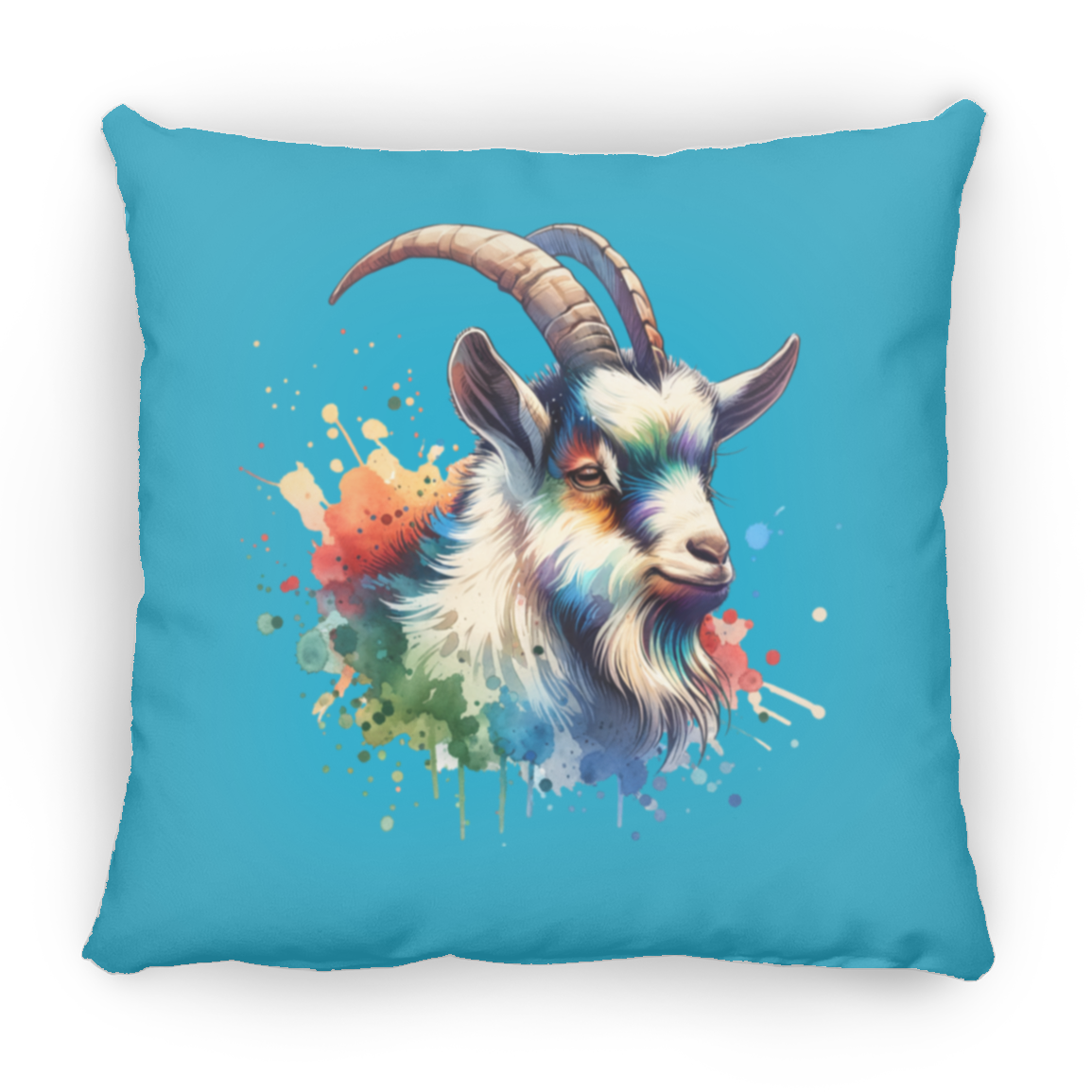 Goat Portrait Watercolor - Pillows