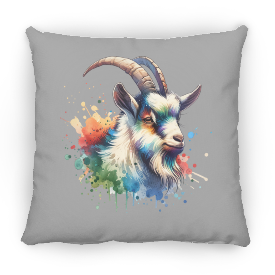 Goat Portrait Watercolor - Pillows