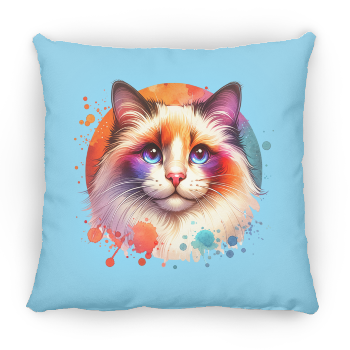 Longhair Tortie Point Cat - Pillows