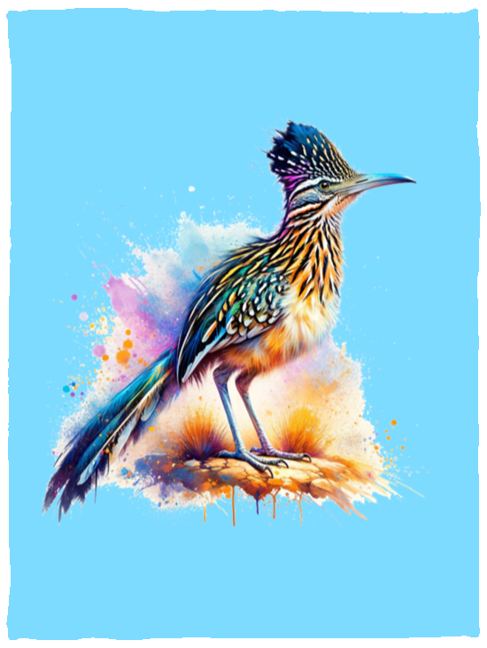 Standing Roadrunner Fleece Blankets