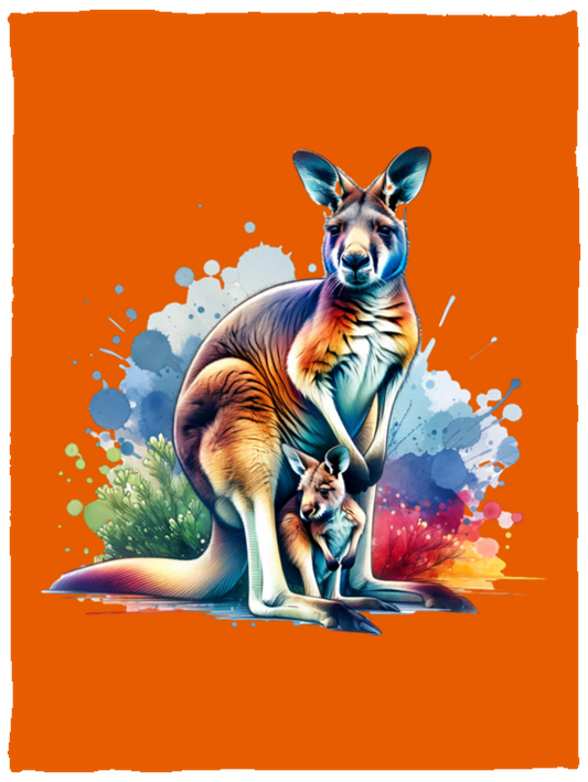 Kangaroo with Joey Fleece Blankets