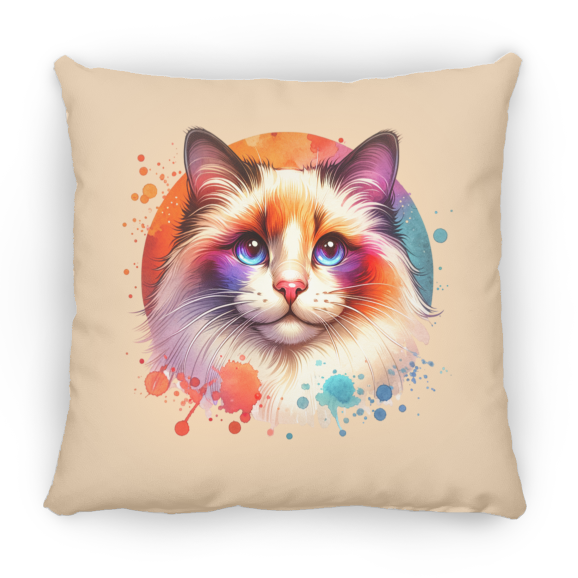 Longhair Tortie Point Cat - Pillows