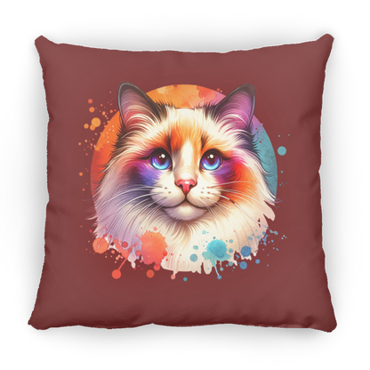 Longhair Tortie Point Cat - Pillows