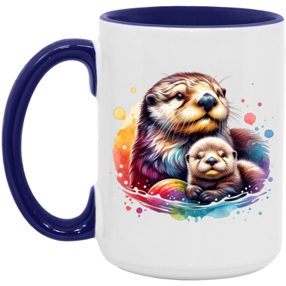 Sea Otter with Baby Mugs