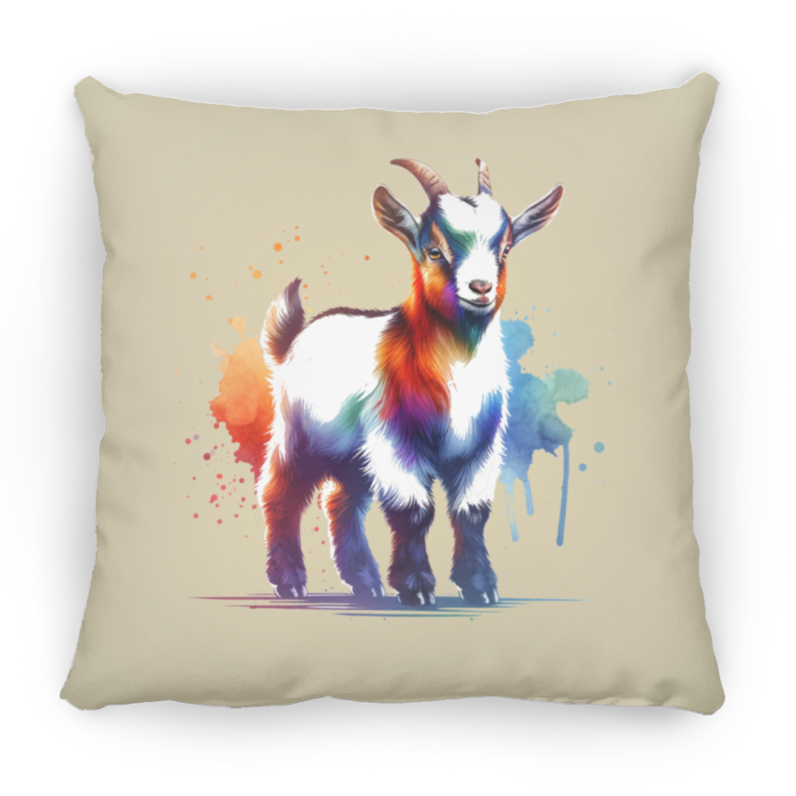 Standing Goat Watercolor - Pillows