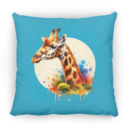 Giraffe Circle Watercolor - Pillows