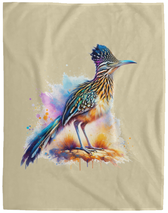 Standing Roadrunner Fleece Blankets