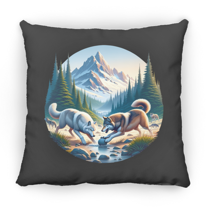 Wolves Playing - Pillows