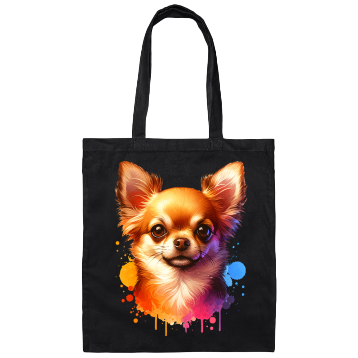 Red Chihuahua Canvas Tote Bag