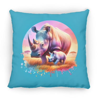 Rhino Mom and Baby - Pillows