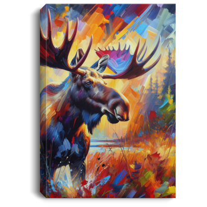 Sunset Moose - Canvas Art Prints