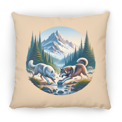 Wolves Playing - Pillows