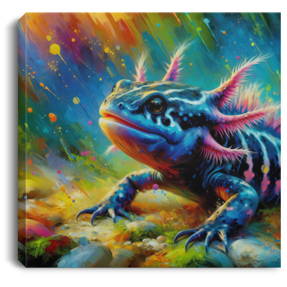 Axolotl Glow - Canvas Art Prints