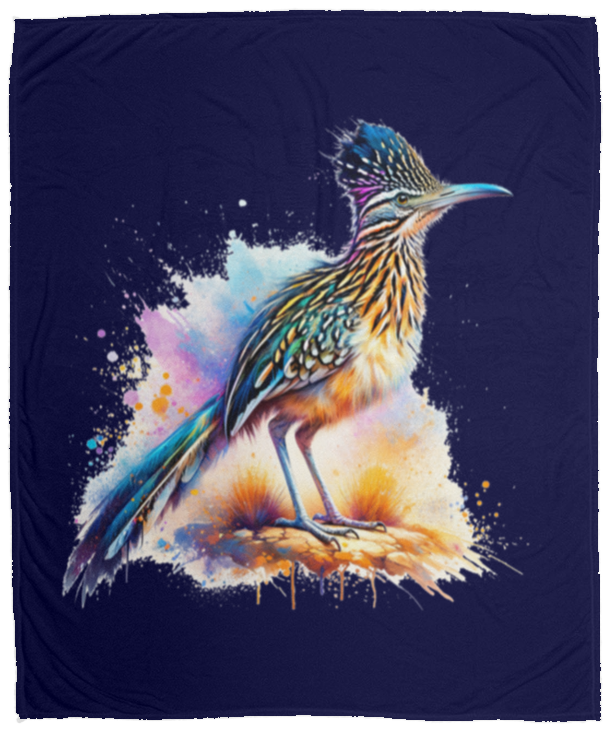 Standing Roadrunner Fleece Blankets