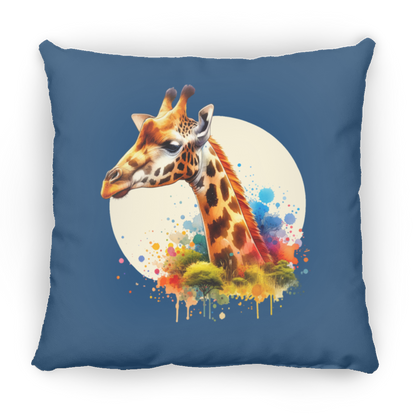 Giraffe Circle Watercolor - Pillows