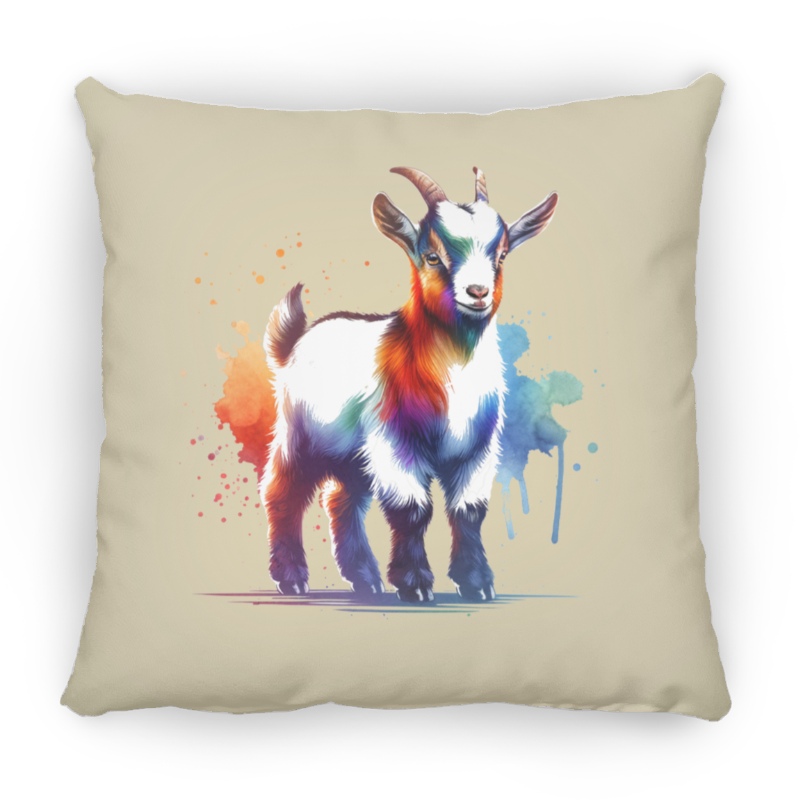 Standing Goat Watercolor - Pillows