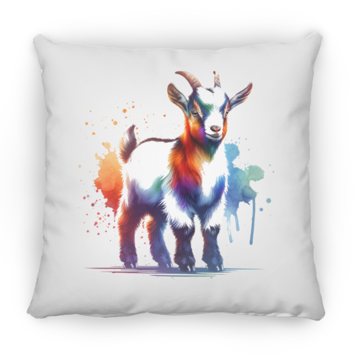 Standing Goat Watercolor - Pillows