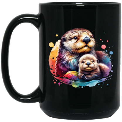 Sea Otter with Baby Mugs