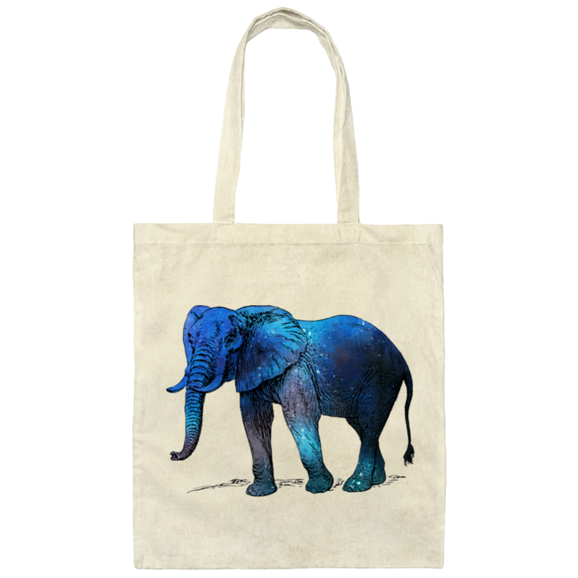 Blue Elephant - Canvas Tote Bag