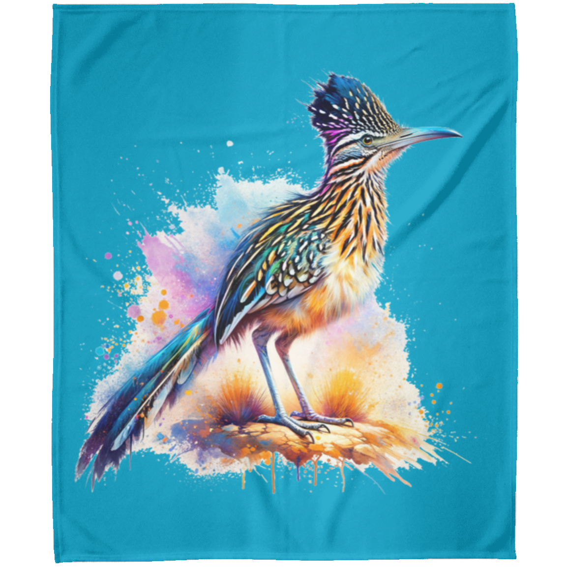 Standing Roadrunner Fleece Blankets