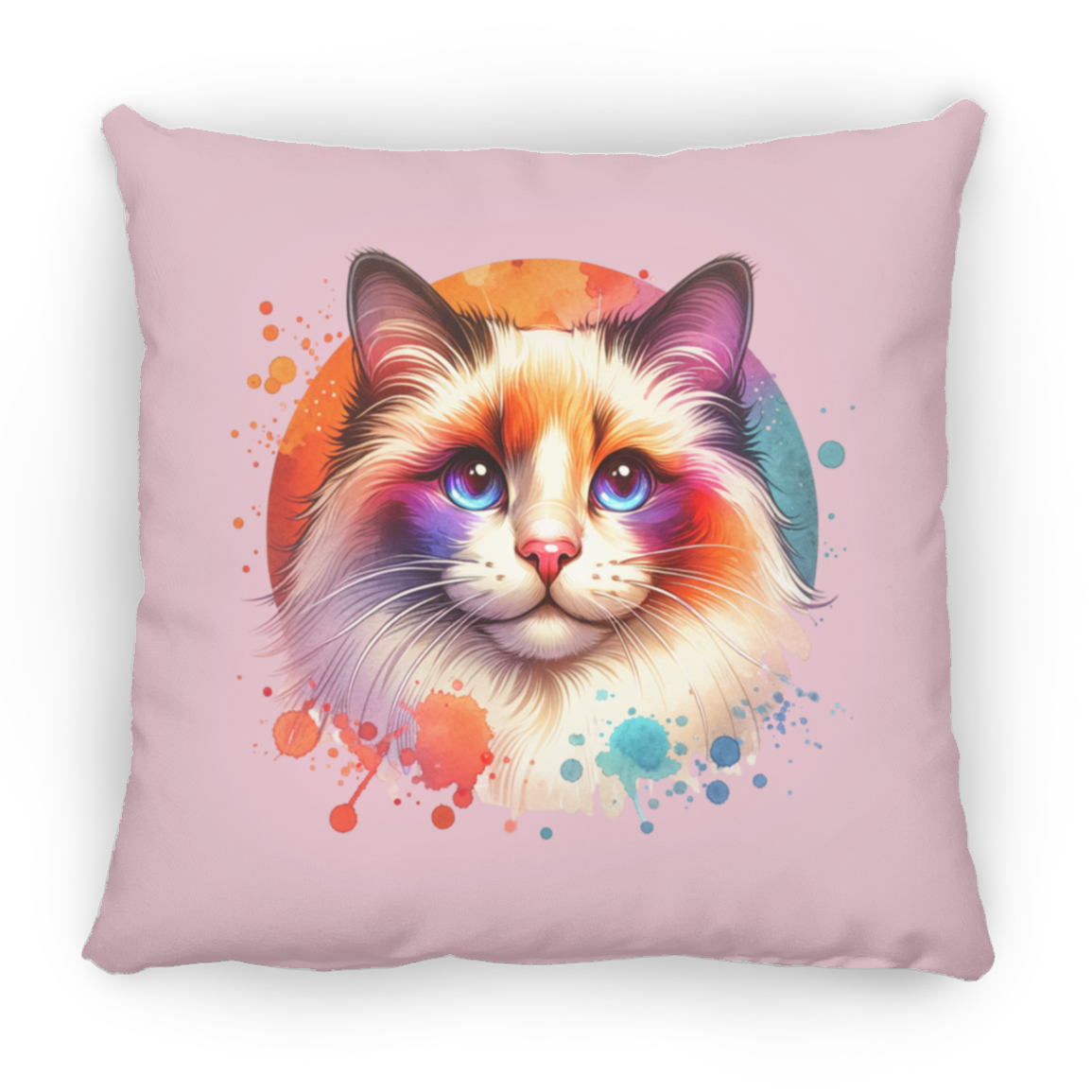 Longhair Tortie Point Cat - Pillows