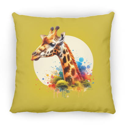 Giraffe Circle Watercolor - Pillows