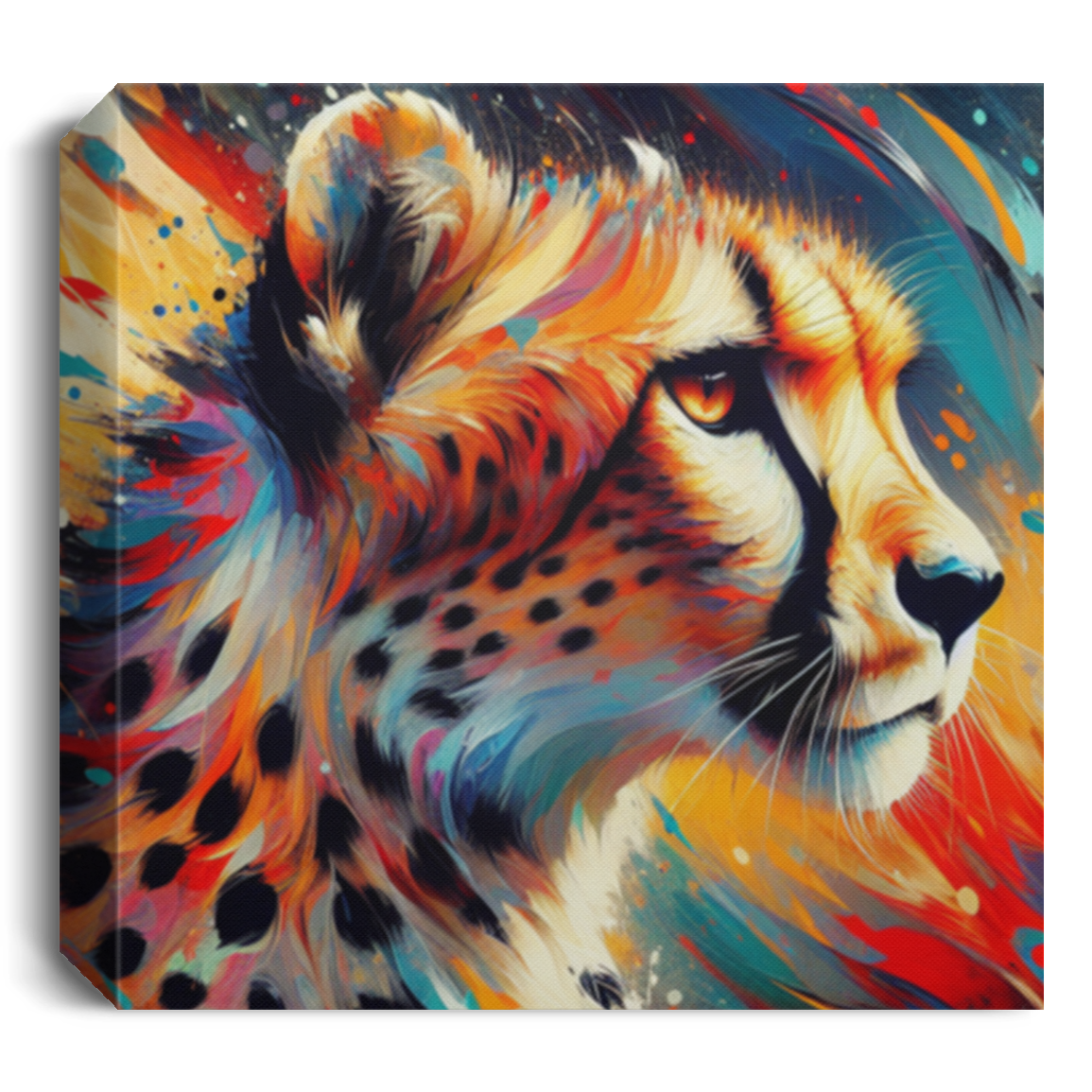 Cheetah Portrait - Canvas Art Prints