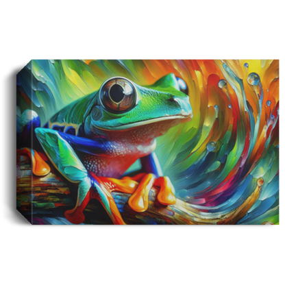 Treefrog Swirl - Canvas Art Prints