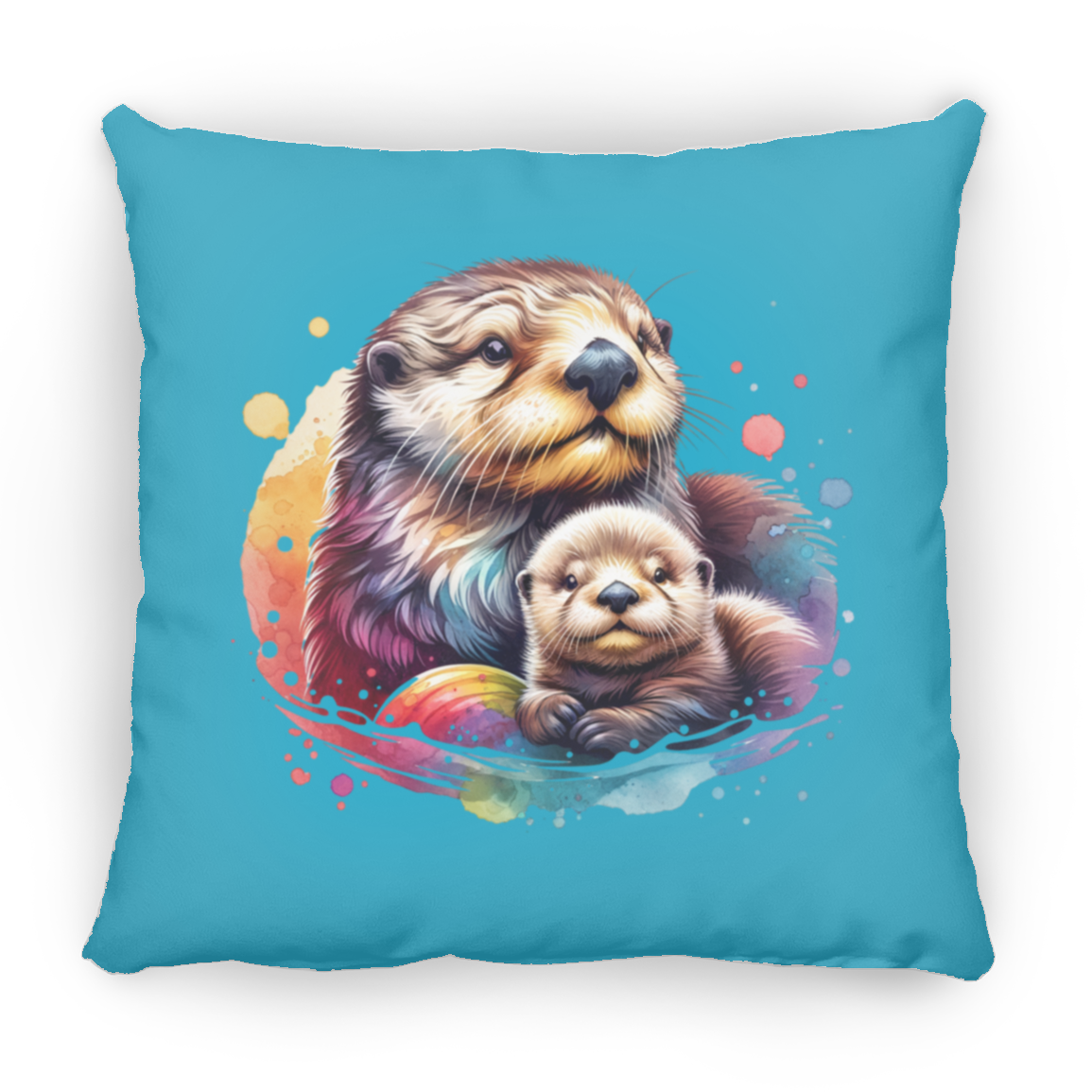 Sea Otter with Baby - Pillows