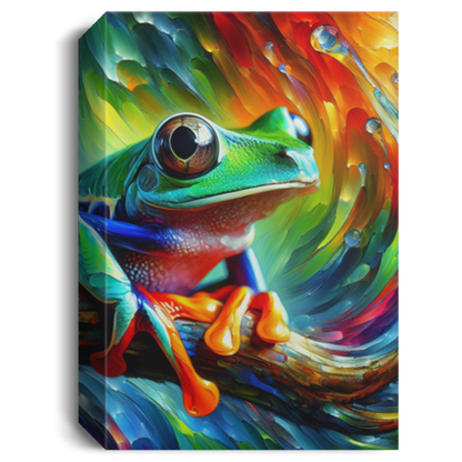 Treefrog Swirl - Canvas Art Prints