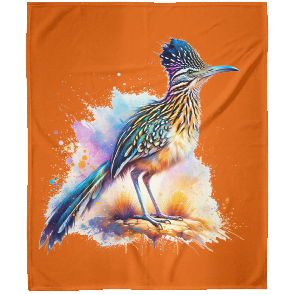 Standing Roadrunner Fleece Blankets