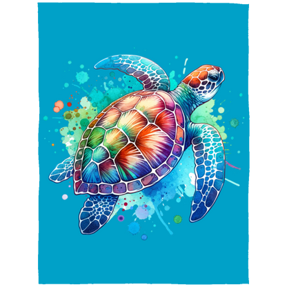 Sea Turtle WC2 Fleece Blankets