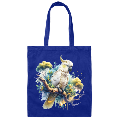 Cockatoo in Tree - Canvas Tote Bag