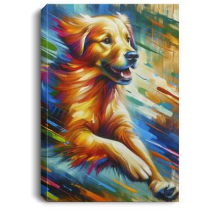 Golden Retriever Greeting - Canvas Art Prints