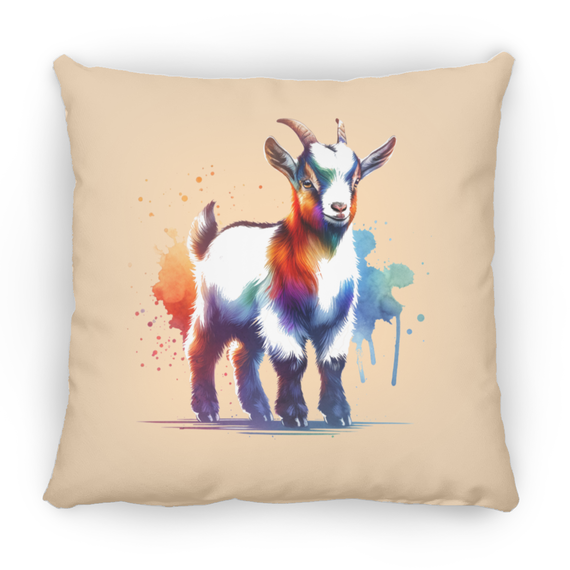 Standing Goat Watercolor - Pillows