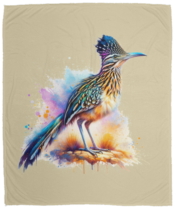 Standing Roadrunner Fleece Blankets