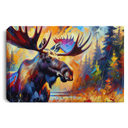 Sunset Moose - Canvas Art Prints