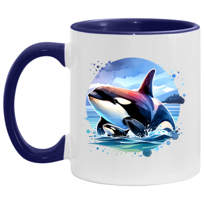 Orca and Calf in Strait of Juan de Fuca Mugs