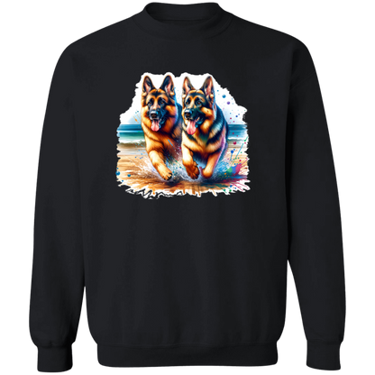 German Shepherds Running on Beach T-shirts, Hoodies and Sweatshirts