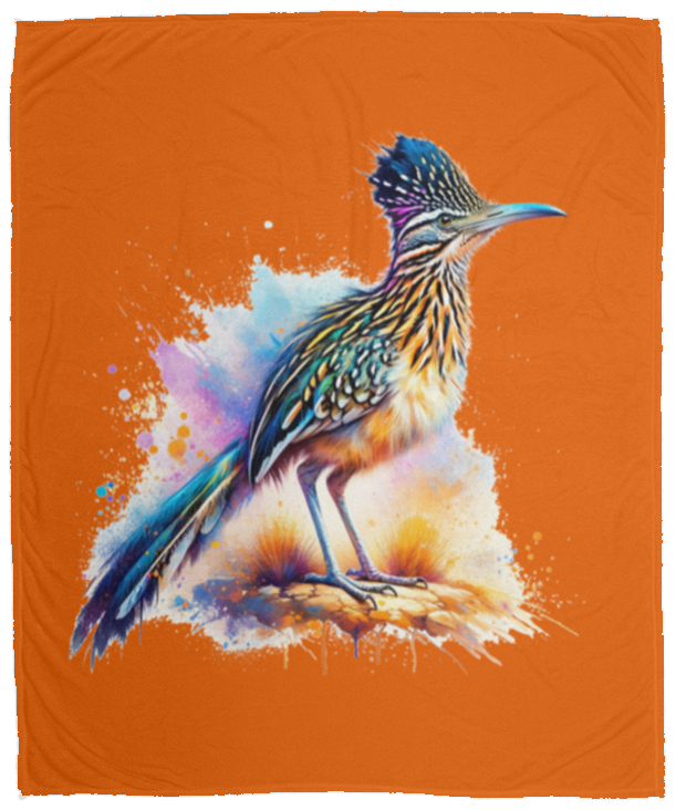 Standing Roadrunner Fleece Blankets