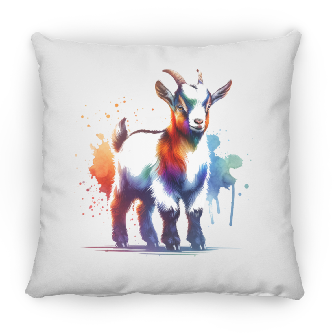 Standing Goat Watercolor - Pillows