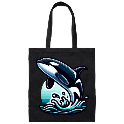 Orca Splash - Canvas Tote Bag