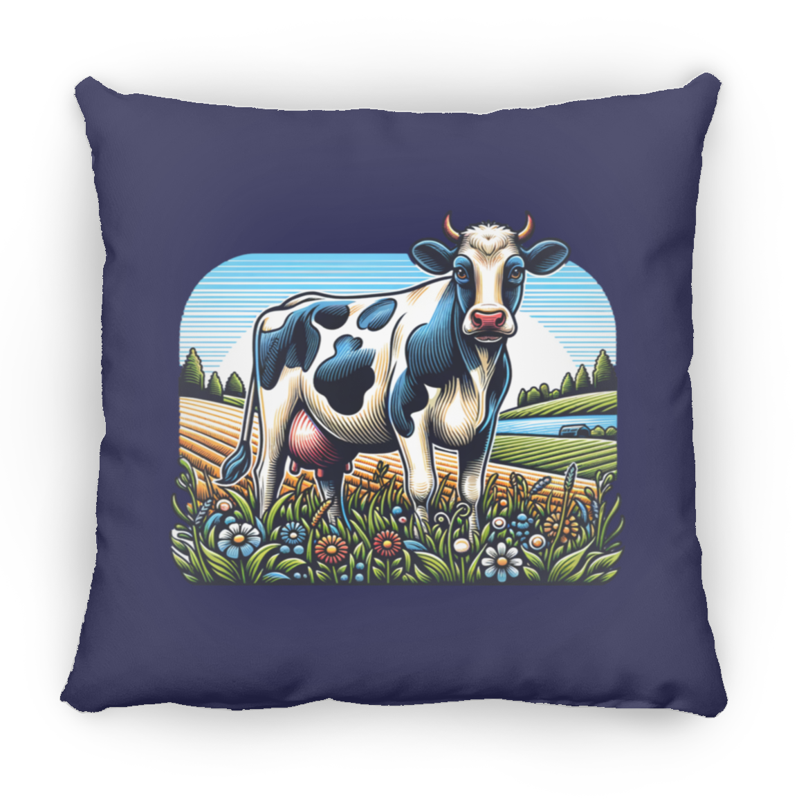 Holstein with Flowers - Pillows