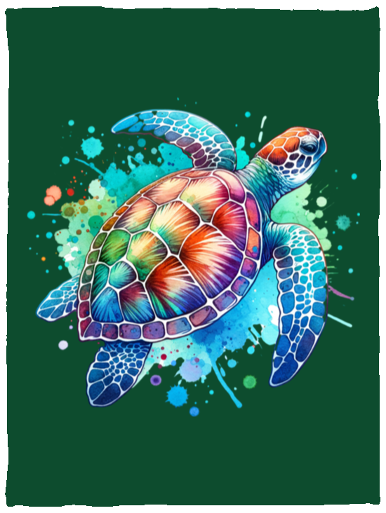 Sea Turtle WC2 Fleece Blankets