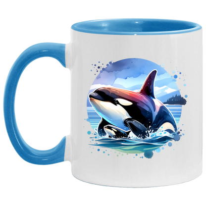 Orca and Calf in Strait of Juan de Fuca Mugs